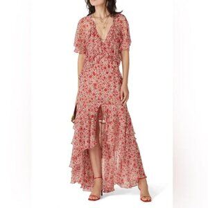 Misa Long Floral Dress XS